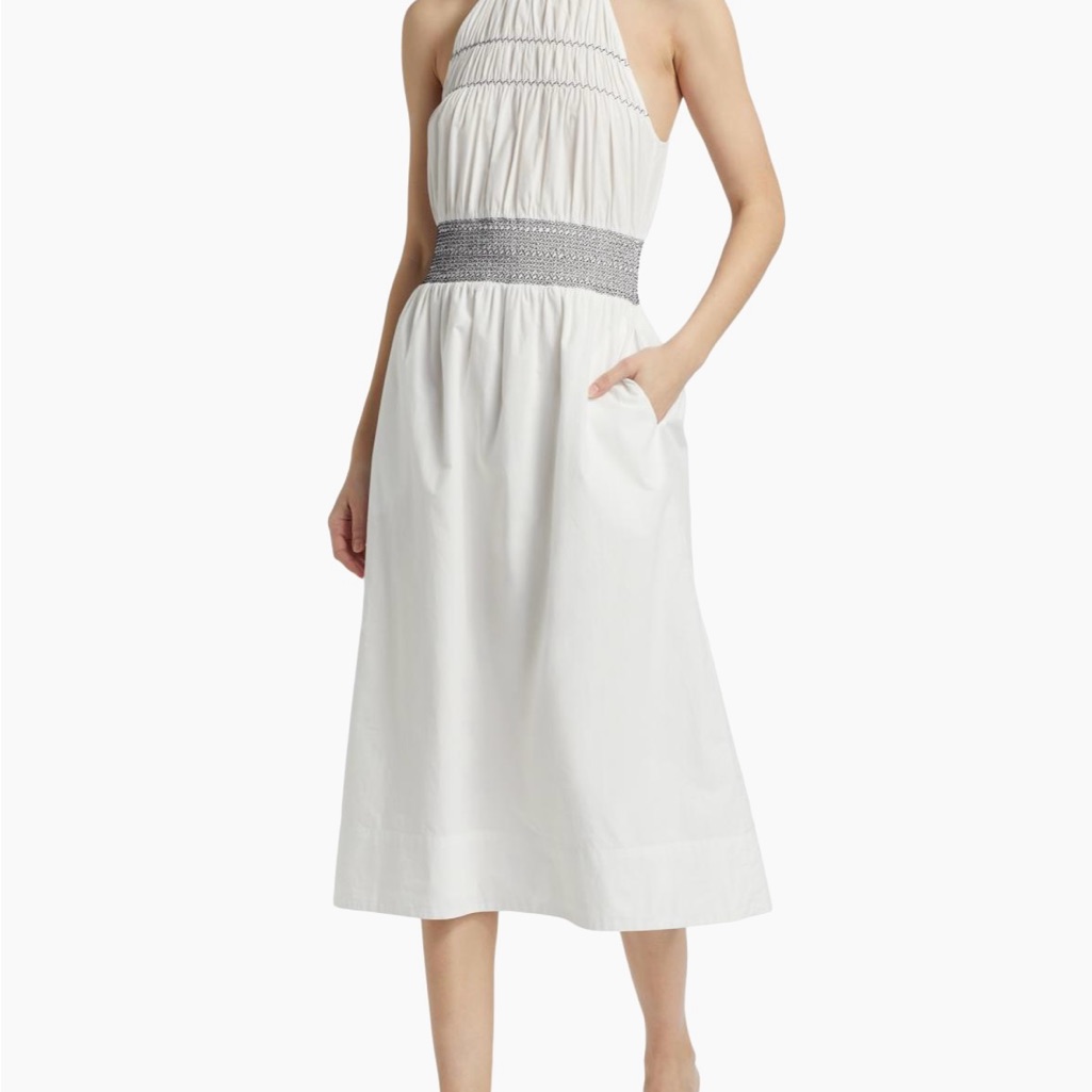 Ramy Brook White Halter Dress